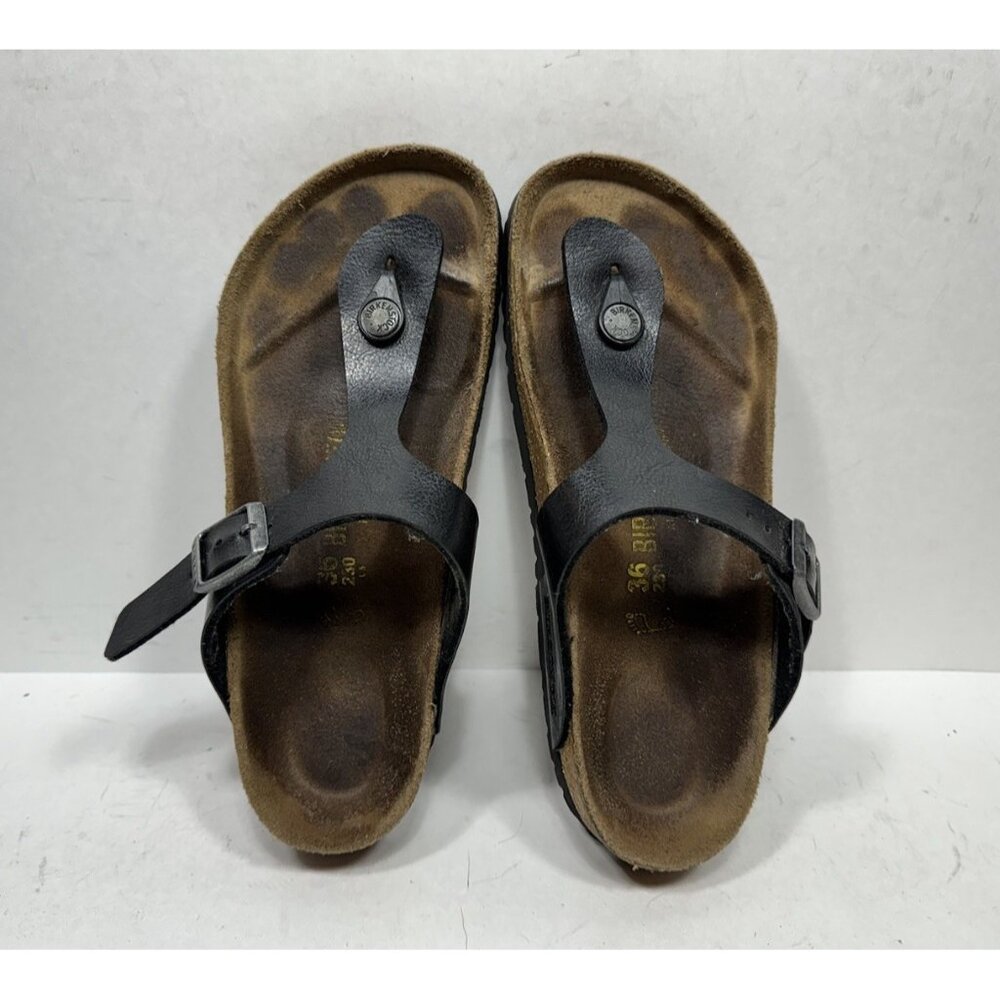 Birkenstock Gizeh Women's Size 5 EU 36 Black Sandals Slides Flip Flops - Picture 8 of 8